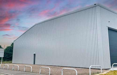 P and F Cladding - Dukes Park - cladding system, rails, liner, bar and bracket