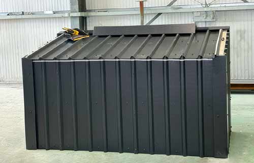 P and F Cladding - doors - designed and creating new bin store - completed