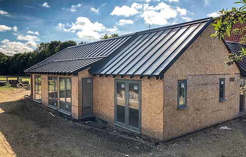 P and F Cladding - aluminium roof installation Bury St Edmunds - after