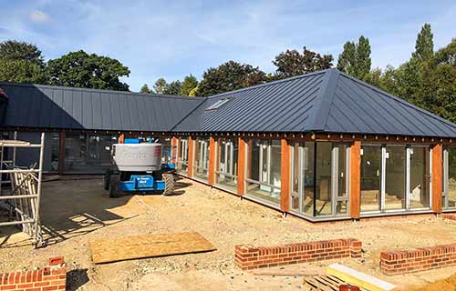 P and F Cladding - aluminium roof installation Bury St Edmunds - after