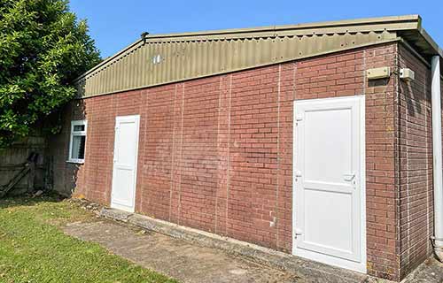 P and F Cladding - Crowfield Village Hall - overclad with insulation