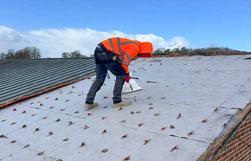 P and F Cladding - school - London - built-up systems - before