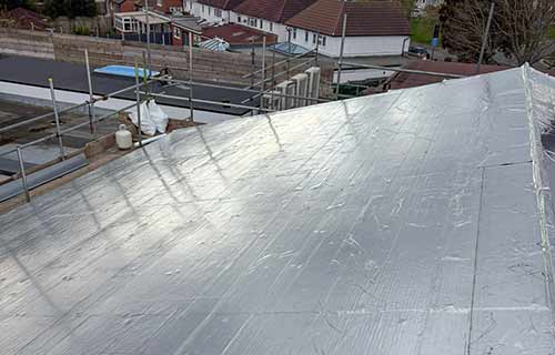 P and F Cladding - school - London - built-up systems - during