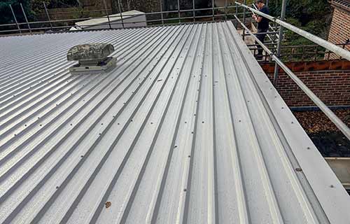 P and F Cladding - Faversham Fire Station - overclad existing roof