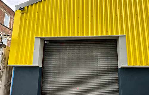 P and F Cladding - single skin - Cromwell Ind Est - London - after
