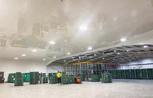 P and F Cladding - single skin - Rix Farm ceiling - Great Horkesley
